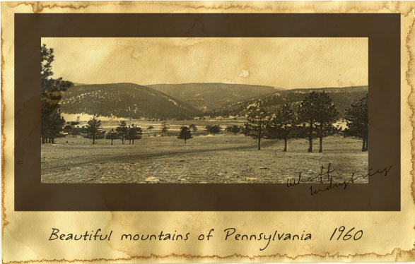 Beautiful mountains of Pennsylvania 1960