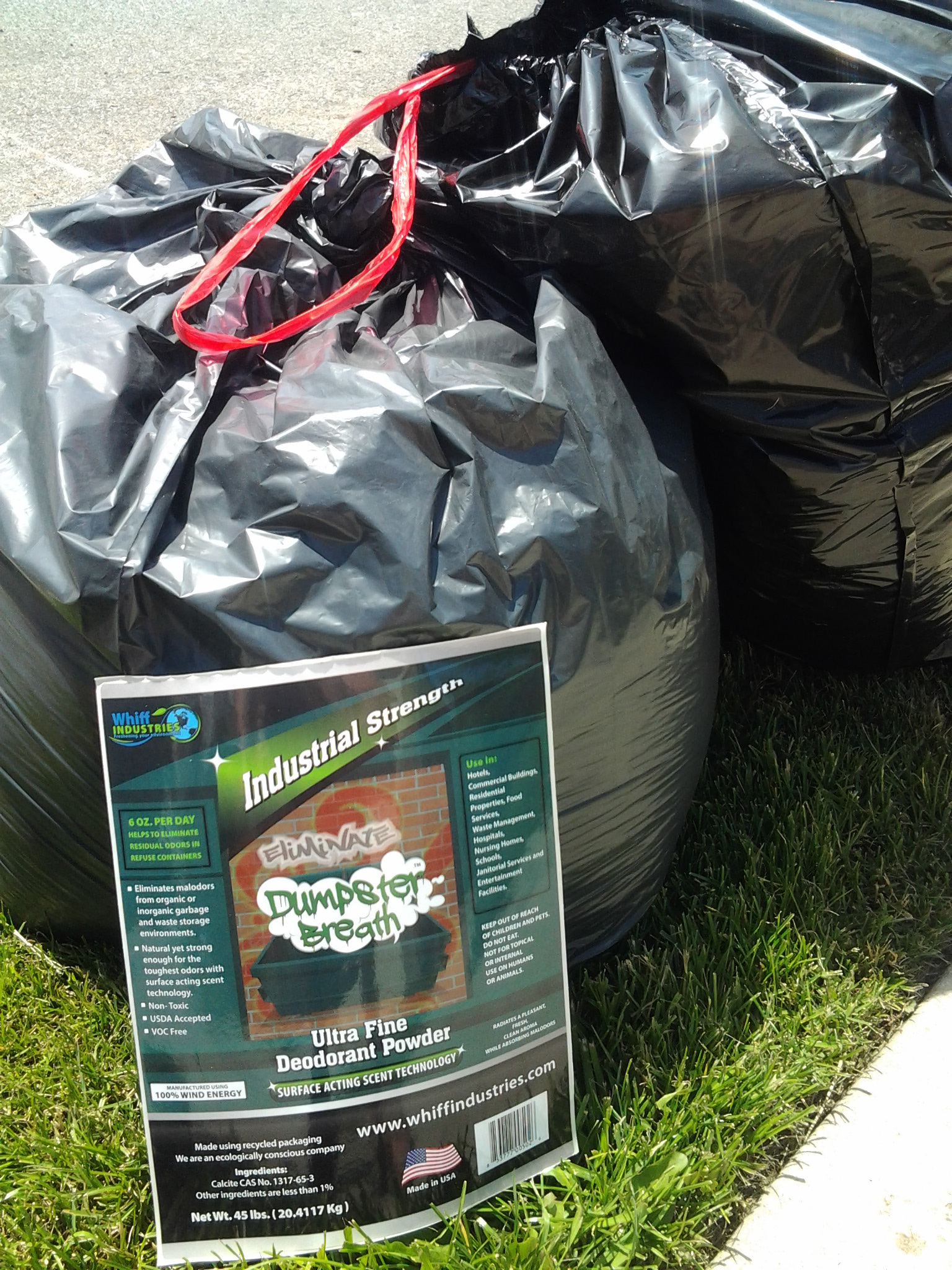 Dumpster Breath ™ Odor control for ALL solid waste management