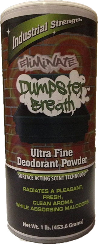 Dumpster Breath 1 lb shaker can residential garbage deodorizer non-water-soluble crystalline granules