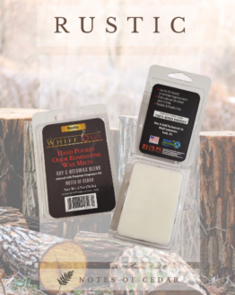 Whiff out odor eliminating wax melt Rustic scent