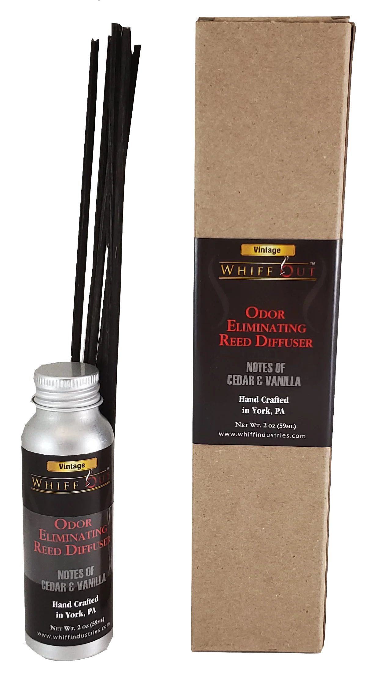 Whiff Odor Eliminating Reed Diffuser Vintage Scent
