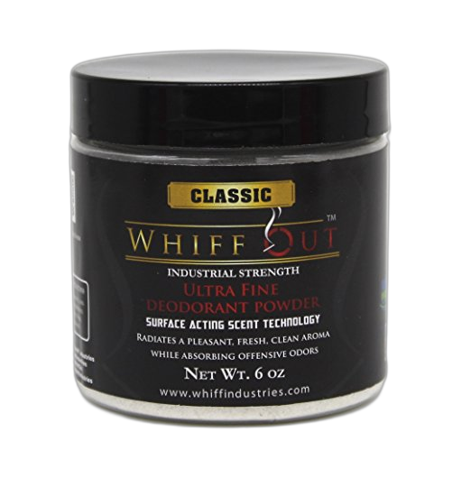 Whiff Out Classic scent 6oz jar crystalline ashtray deodorizer
