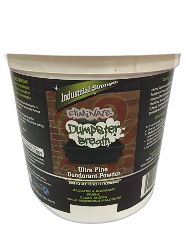 Dumpster Breath Garbage receptacle odor eliminator