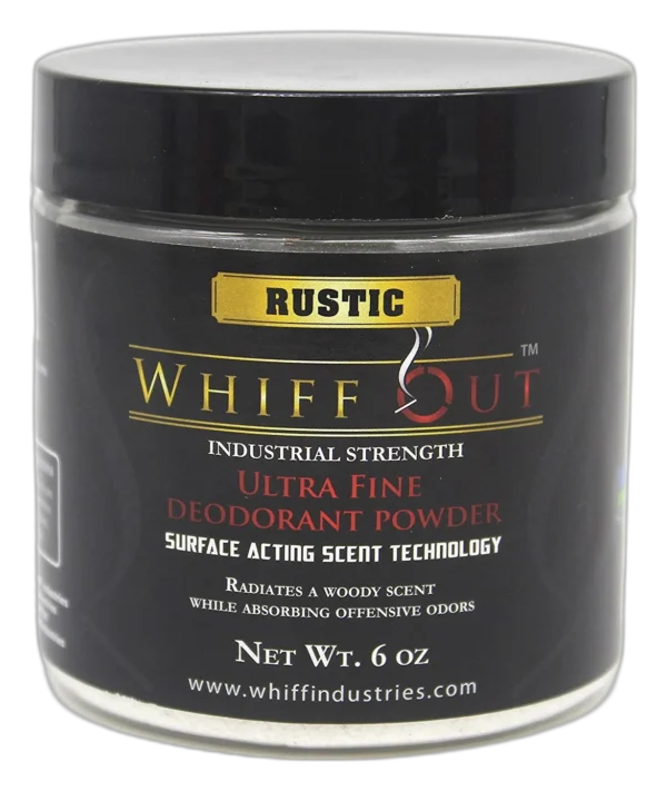 Whiff Out™ 6 oz Jar Ashtray Deodorizer Rustic Scent