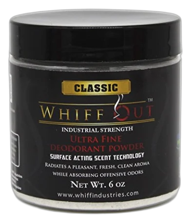 Whiff Out Classic scent 6oz jar crystalline ashtray deodorizer